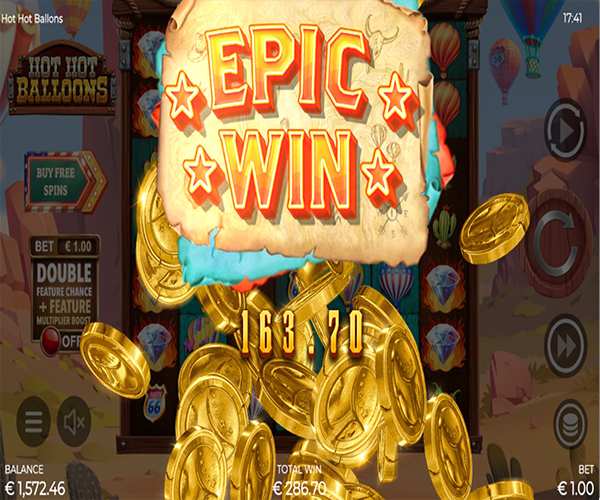 Hot Hot Balloons big win