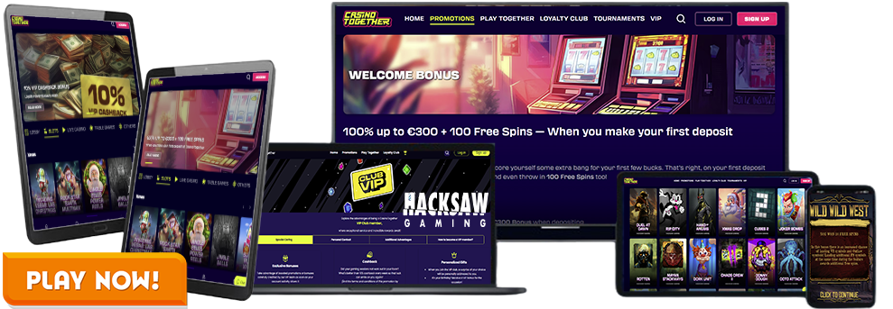 Play the best Hacksaw Gaming Slots at Casino Together