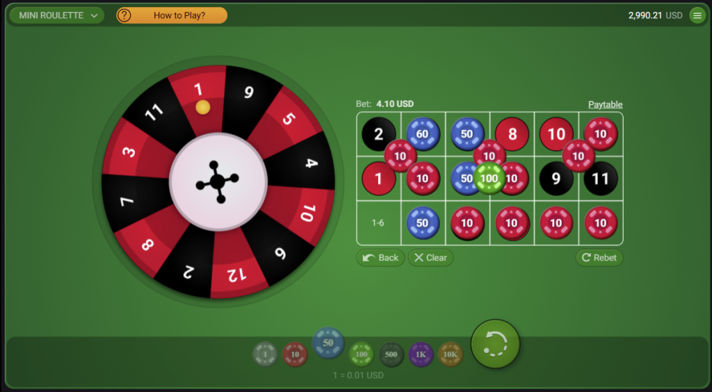 The Mini Roulette Game Review & Overview