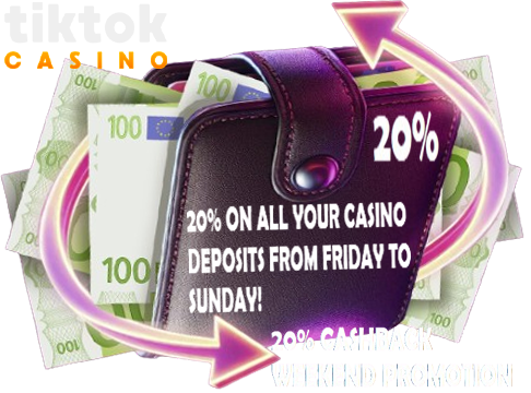 tiktok casino cashback offer