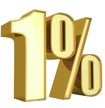 1%